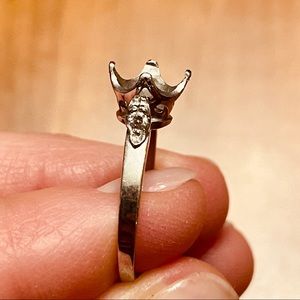 Platinum Diamond Engagement Ring Setting Size 6